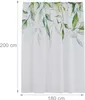 Relaxdays Duschvorhang Pflanzen, Bad Vorhang 180x200, Produktbild-Vorschau 4