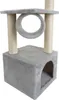 A cat tree with a house, tunnel, and scratching posts. Anteprima dell’immagine prodotto