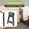 Klapphocker / Tritthocker, 29x22x45 cm, anthrazit-weiß Produktbild-Vorschau 5