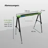 2x Arbeitsbock höhenverstellbar bis 91 cm Unterstellbock Produktbild-Vorschau 3