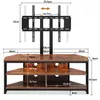 Dripex TV Eckschrank mit Halterung Lowboard mit Produktbild-Vorschau 7