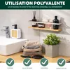 Étagères à épices Eluno, lot de 2 avec base en bambou, en Voir les images du produit 5
