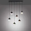 Hängeleuchte schwarz, Glas rauch, H 120 cm Produktbild-Vorschau 6