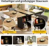 MODFU Ausziehbarer Esstisch mit Stauraum,110-140×80×76 Produktbild-Vorschau 3