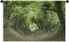 MuchoWow® Wandteppich Wandbehang Wald - Baum - Tunnel 60x40 Produktbild-Vorschau 1
