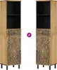 vidaXL Armoire de salle de bain 38x33x160 cm bois massif Voir les images du produit 5