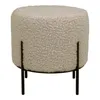 Pouf >Alford< in Grau braun, Stoff - 35,5x37x35,5cm Produktbild-Vorschau 2