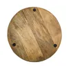 Holzteller Dekoteller rund hellbraun 37 cm Kerzenteller Produktbild-Vorschau 6