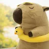 Mascotte grande peluche giocattolo capibara con anatra 100 Anteprima dell’immagine prodotto 8