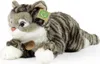 Chat tabby en peluche gris 42 cm ECO-FRIENDLY Voir les images du produit 1