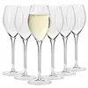 KROSNO 300 ml Prosecco-Gläser, ideal für italienischen Schaumwein, spezielle Form, breiter Boden, verjüngter Kelch, bleifreies Crystalline-Glas, spülmaschinenfest, perfekt für Erfrischung an heißen Tagen Produktbild-Vorschau