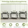 COSTWAY 2er pack Kofferständer Klappbar, Gepäckablage aus Produktbild-Vorschau 4