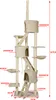 Wiltec Kratzbaum deckenhoch 233-270 cm in Beige, Produktbild-Vorschau 6