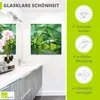 ARTland Glasbild Grüner Hintergrund mit Gras Größe: 30x30 Produktbild-Vorschau 2