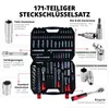 Metrischer Steckschlüsselsatz 1/4" 3/8" 1/2" (171-teilig) Produktbild-Vorschau 2
