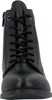 A close-up, front-facing view of a black lace-up boot against a white background. Náhled obrázku produktu