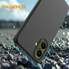A black phone case is shown on a rocky surface with water droplets in the background. Produktbild-Vorschau