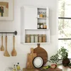 Szafka wisząca COSTWAY do łazienki, szafka łazienkowa z 2 Podgląd zdjęcia produktu 8
