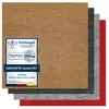 Selbstklebende Filzfliese beige, mit Prüfengel-Siegel & Farbmustern in grau, anthrazit, rot. Produktbild-Vorschau