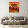Bilder auf glas - Afrika Stamm - 70x70cm - Glasbilder - Produktbild-Vorschau 7