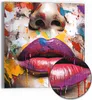 DEQORI Hybrid Leinwand Bild 30x30 cm 'Bunte Kussspuren' Produktbild-Vorschau 1