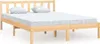 vidaXL Letto in legno di pino massiccio 160x200 cm Anteprima dell’immagine prodotto 1