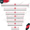 Diagram showing different lengths of coat hangers with measurements. Anteprima dell’immagine prodotto