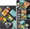 Caliyo Pudełko Śniadaniowe Lunch Box 1550 Ml Szczelne Bez Podgląd zdjęcia produktu 6