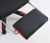 A close-up view of a gaming chair's footrest and part of the seat. Produktbild-Vorschau