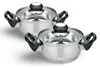 2x Edelstahl Kochtopf "Turin" 14cm kleine Kochtöpfe Küche Produktbild-Vorschau 1