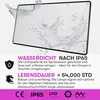 A close-up marketing image of an LED grow light with water splashing on it, highlighting its waterproof feature. Náhľad obrázku produktu