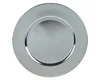 Dekoteller 33cm Kunststoff glänzend - Silber metallic Produktbild-Vorschau 2