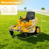 COSTWAY Elektrische kinderauto, 12V elektrische grasmaaier Productafbeelding-voorbeeld 2