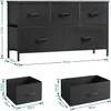 Commode avec tiroirs en tissu, Chest of Drawers avec 5 Voir les images du produit 8