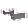 The Living Store 7-tlg. Garten-Sofagarnitur mit Kissen Produktbild-Vorschau 4