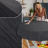 Tischdecke Wachstuch Einfarbig Anthrazit Robust Produktbild-Vorschau 5