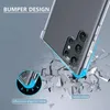 A phone case is shown protecting a phone from impact, with graphics illustrating its protective features. Produktbild-Vorschau