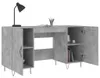 vidaXL Schreibtisch Betongrau 140x50x75 cm Holzwerkstoff Produktbild-Vorschau 4