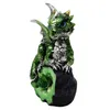 Drache grün auf Kristall mit Dracheneier - Drache, Figur, Produktbild-Vorschau 2
