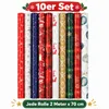 10 Rollen Geschenkpapier Weihnachten mit je 2 m x 0,70 m / Produktbild-Vorschau 2