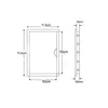 Aqbau® Revisionstür Revisionsklappe ABS Kunststoff Revision Produktbild-Vorschau 2