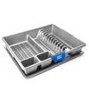 BigDean Abtropfgestell mit Abtropfschale grau 48x39x9,5 cm Produktbild-Vorschau 1