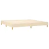 Boxspringbett mit Matratze & LED Creme 200x200 cm Stoff Produktbild-Vorschau 5