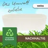 Leni Flori Jardiniere Blumentopf länglich 36 cm weiss Produktbild-Vorschau 3