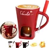 Keramik-Schmelzofen für Schokolade & Käse, Mini-Fondue-Set, Produktbild-Vorschau 1