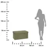 Klappbarer hocker arum grün khaki 76x38cm  - Atmosphera Produktbild-Vorschau 8