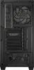 The back of a black computer tower case. Produktbild-Vorschau