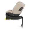 A side view of a beige and black car seat with its base. Náhľad obrázku produktu