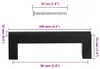 vidaXL Uchwyty meblowe 10 szt. czarne 96 mm stal nierdzewna Podgląd zdjęcia produktu 8