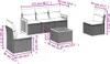 vidaXL 6-tlg. Garten-Sofagarnitur mit Kissen Grau Poly Produktbild-Vorschau 3